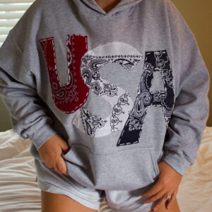 PATCHWORK USA HOODIE